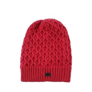 Nike Hot Pink Cable Knit Beanie Hat Vintage